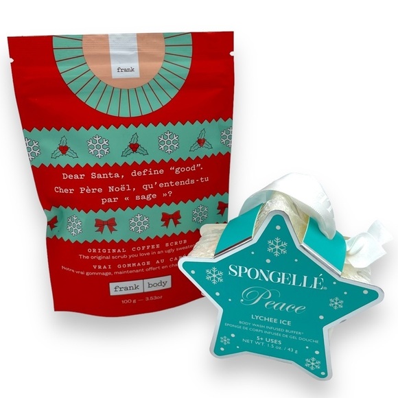 Body Care Set: Spongelle Lychee Ice Body Wash + Frank Body Coffee Scrub - Picture 1 of 5